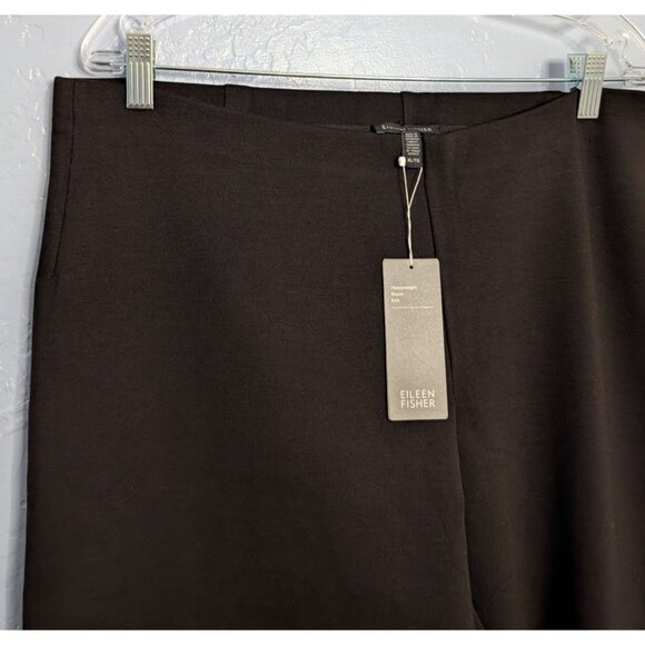 Eileen Fisher Womens Slim Pant XL Black Rayon Nylon Spandex Heavyweight - Picture 5 of 15